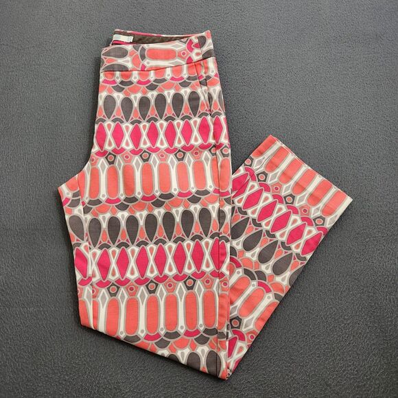 Boden Pants - Boden Women 2R Bistro Printed Geometric Cropped Ankle Pants